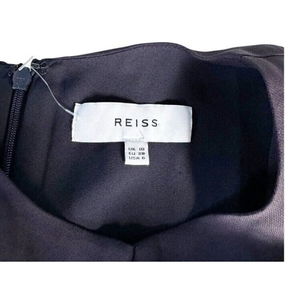 Reiss Woman's Sz 6 Addison Sheer Sleeve Shift Dress - Picture 4 of 11